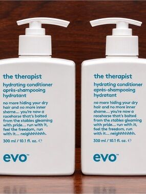 2 Pack EVO The Therapist Hydrating Conditioner 10.1 oz Dry Hair